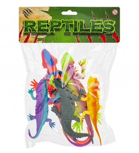 Neon Reptiles in Assorted Sizes (5 Pack)
