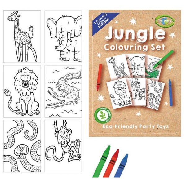 Play Jungle A6 Colouring Set