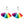 Load image into Gallery viewer, Earrings Tassels - Rainbow
