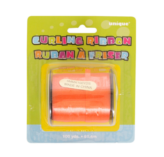 Orange Curling Ribbon (100 yds)