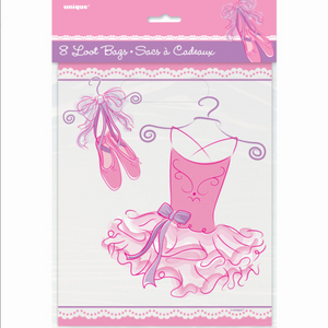 Pink Ballerina Loot Bags (8 Pack)