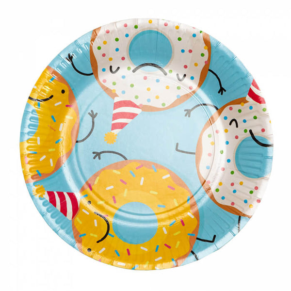 Paper Plates Donut 23 cm (8 Pack)