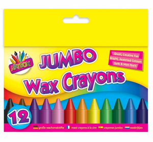Jumbo Wax Crayons (12 Pack)