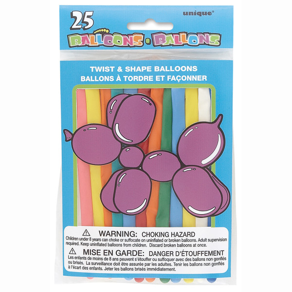 Twist & Shape Animal Balloons (25 Pack)