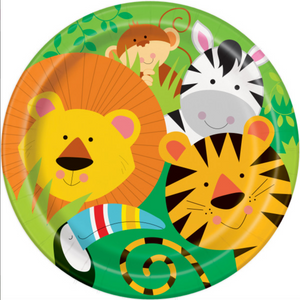 Animal Jungle Round 9" Dinner Plates, 8 Pack