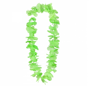 Hawaiian lei Ohana neon green