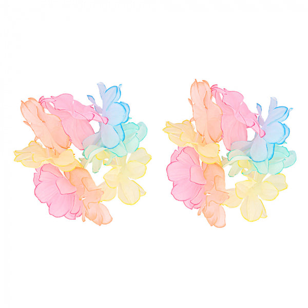 Hawaiian set Pastel (headband, Hawaiian lei and 2 wristbands)