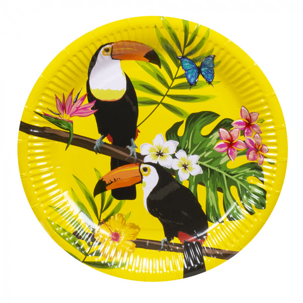 Toucan Plates - 6 Pack (23 cm)