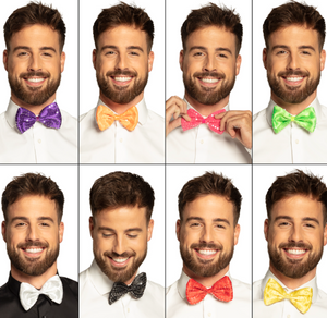Bow tie Spangles 8 colours ass.