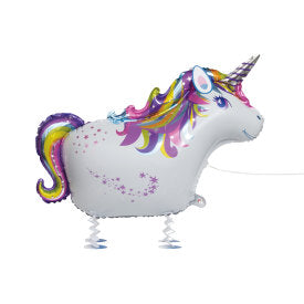 Walking Pet Unicorn Foil Balloon