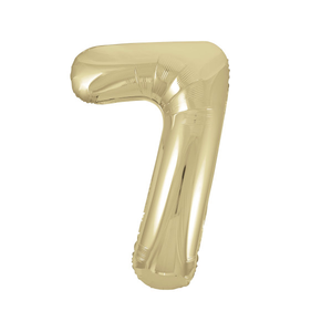 Gold Number 7 Shaped Foil Balloon (34"")