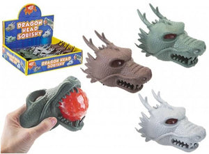 DRAGON HEAD SQUISHY in 3 ASSORTED COLOURS