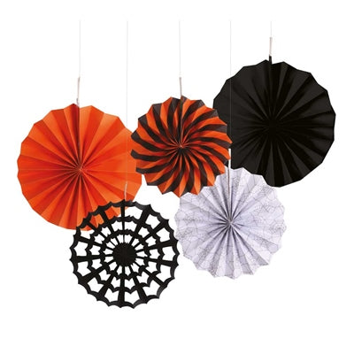 Halloween Hanging paper decorations- (5 Pack)