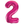 Load image into Gallery viewer, Pink Number 2 Shaped Foil Balloon (34&quot;&quot;)
