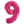 Load image into Gallery viewer, Pink Number 9 Shaped Foil Balloon (34&quot;&quot;)
