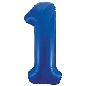 Blue Number 1 Shaped Foil Balloon (34"" )