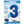 Load image into Gallery viewer, 34&quot; Blue Number 3 Shaped Foil Balloon (Non Inflated)
