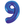 Load image into Gallery viewer, Blue Number 9 Shaped Foil Balloon (34&quot;&quot;)
