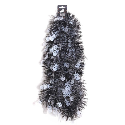 Halloween Tinsel Garland Black - (2m)