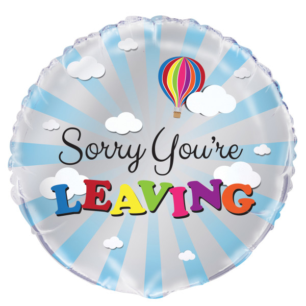 You're Leaving Goodbye Round Foil Balloon (18"")