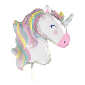 Unicorn Giant Foil Balloon Packaged (42" )