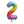 Load image into Gallery viewer, Rainbow Number 2 Shaped Foil Balloon (34&quot;&quot;)
