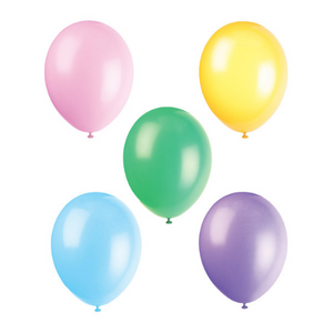 Premium Latex Balloons 12" - Assorted Pastel (50 Pack)