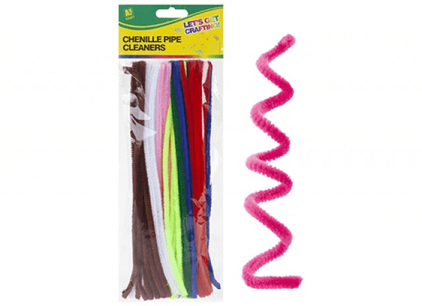 CHENILLE PIPE CLEANERS 30x0.6CM (65 PACK)