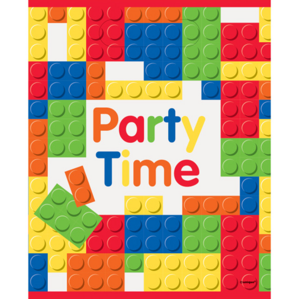 Building Blocks Birthday Loot Bags (8 Pack)