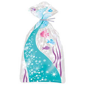 Mermaid Cellophane Bags 5"x11" (20 Pack)