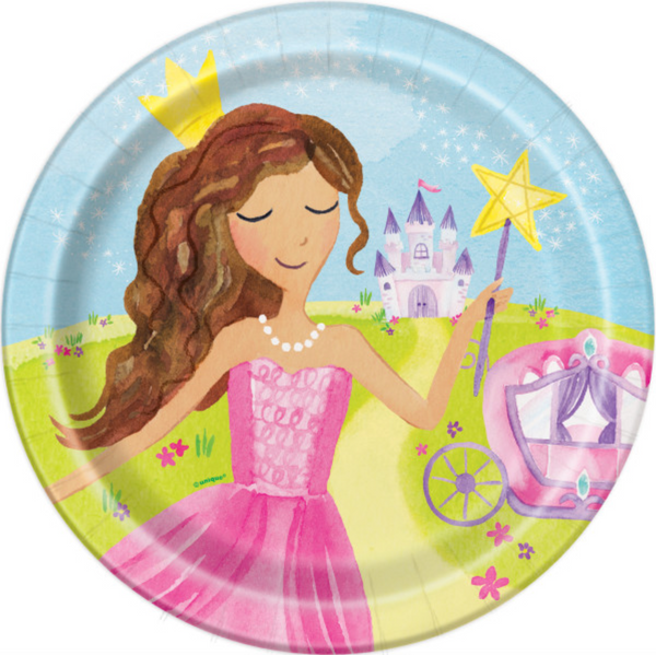 Magical Princess Round 9" Dinner Plates (8 Pack)