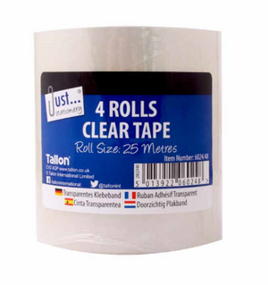 Clear Tape Rolls 25mm (4 by 25m )