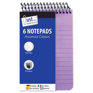 Neon PP Cover Notebook (76 x 126mm) (6 Pack)
