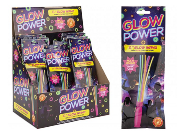 GLOW WAND WITH 6 MULTI COLOUR STICKS