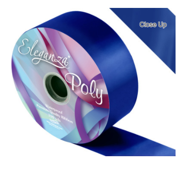 Eleganza Poly Ribbon No.19 Navy Blue - 50mm x 91m (100yds)