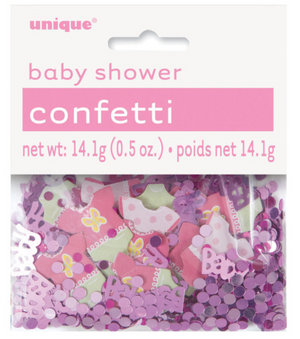 Pink Dots Baby Shower Printed & Foil Confetti (Weight 0.5oz)