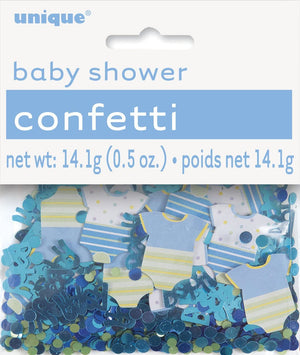 Blue Dots Baby Shower Printed & Foil Confetti (0.5oz)