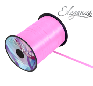 Eleganza Poly Curling Ribbon  No.07 Classic Pink (5mm x500yds)