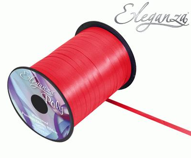 Poly Curling Ribbon No.16 Red (5mm x 500yds)