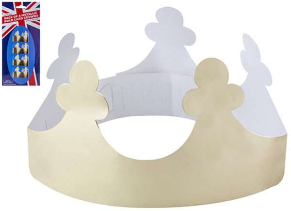 Metallic Paper Crowns (4 Pack)