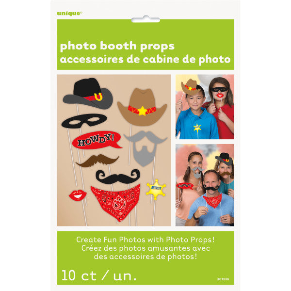 Western Photo Booth Props (10 pack)