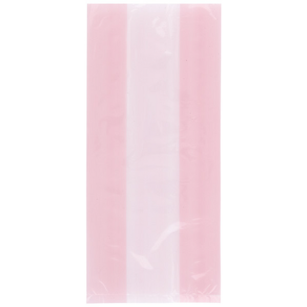 Pastel Pink Cellophane Bags (30 Pack)