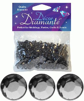 Décor Diamanté™ 6mm Black Quartz (28g bag)