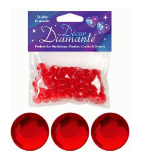Décor Diamanté™Red - 12mm (28g)