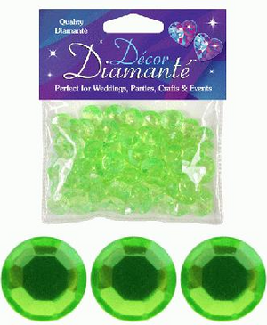 Décor Diamanté™ 12mm Lime (28g bag)