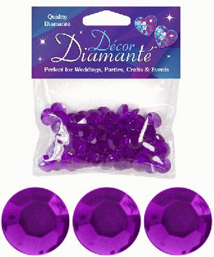 Décor Diamanté™ 12mm Amethyst (28g bag)