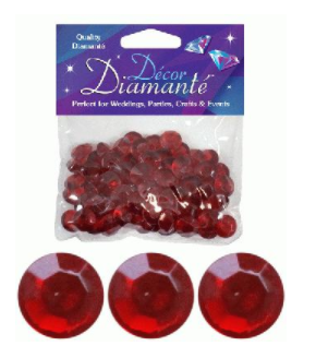 Décor Diamanté™ Ruby - 12mm (28g Bag)