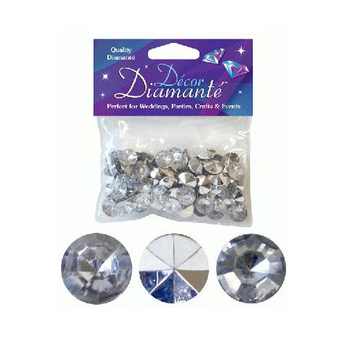 Décor Diamanté™ 12mm Silver (28g bag)