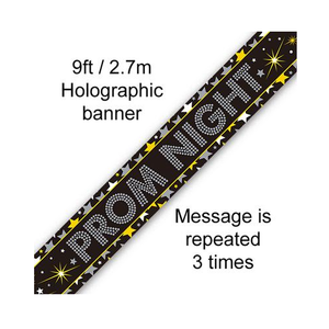 Banner Prom Night Stars Holographic (9ft)