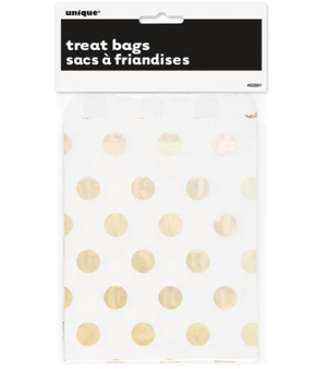 Gold Dots Treat Bags (8 Pack)